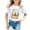 White, variant on WOYY Toddler Girls 100 Days of School T-Shirt Loose Short Sleeved T Shirt Kids Graphic Tee