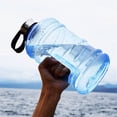 thumbnail image 2 of Vasos para beber, botella de agua multifunción de gran capacidad de 2L con asa, entrenamientos deportivos, botella de bebida para entrenamiento, correr al aire libre, 2 of 5