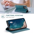 thumbnail image 4 of Case for iPhone 14 Pro Max,PU Leather Folio Flip Wallet Case with [RFID Blocking] Card Holster Kickstand Magnetic Closure Shockproof Phone Cover for iPhone 14 Pro Max 6.7 inch 2022 (Teal), 4 of 9