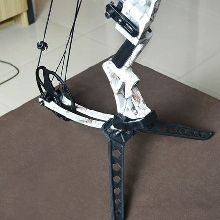 Sparsain Black Archery Bow Stand Crutch Support Feet for 3D Shooting Target Hunting