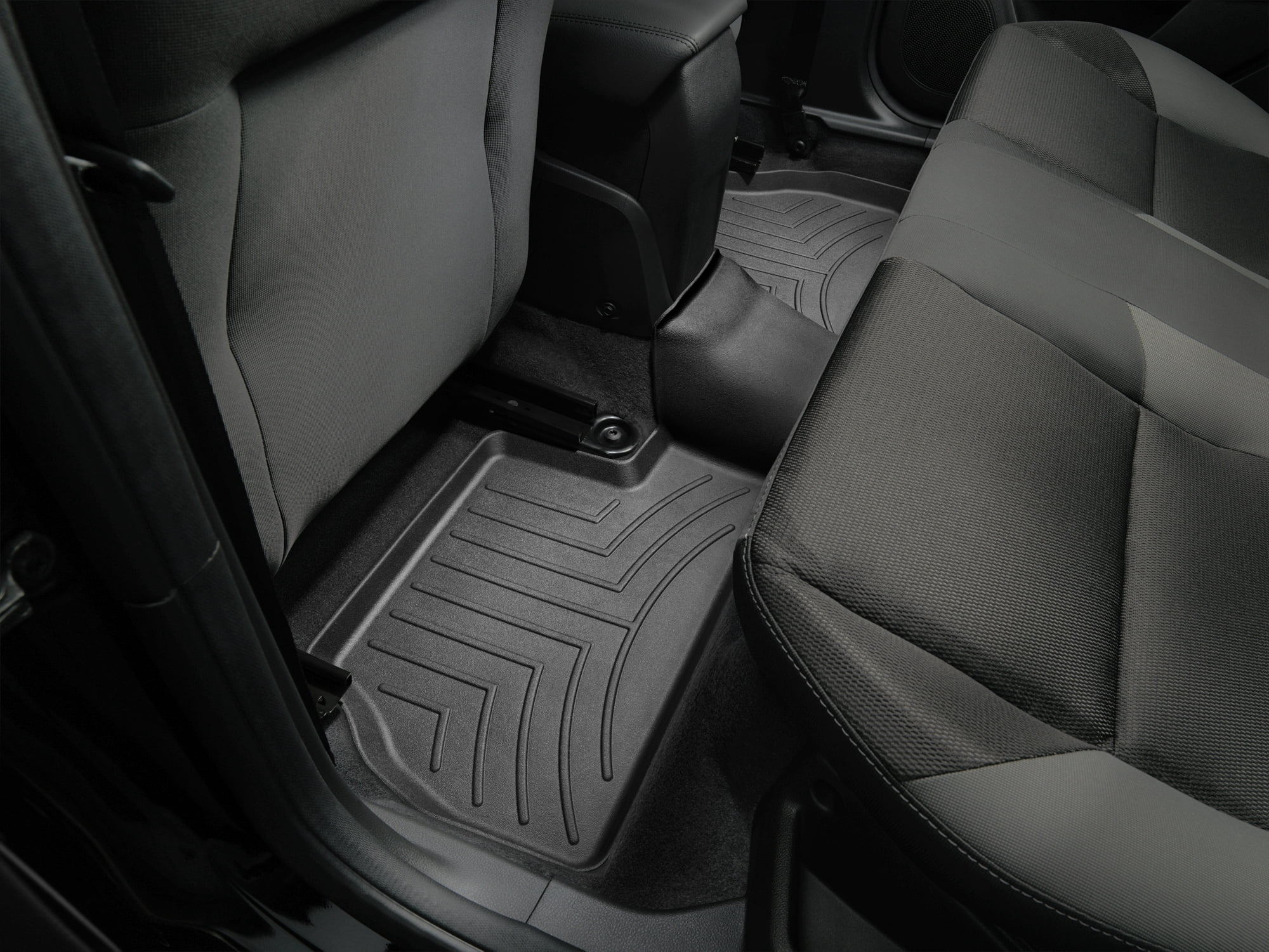 WeatherTech Custom Fit FloorLiners compatible with Ford Focus, Focus RS, Focus ST - 2nd Row, Black
