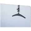 Quartet Double-Post Over-the-Panel Hook 2 Hooks - 2 Hangers - 6.88" Size - for Garment, Coat, Bag, Office - Metal - Black - 1 Each