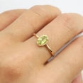 thumbnail image 3 of Peridot Oval-Cut Gemstone Ring • 925 Sterling Silver Birth Stone Ring • Everyday Ring • Bridesmaid Gift • Birthday Gift • Friends Gift Idea, 3 of 3