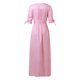 thumbnail image 5 of Vestido de terciopelo con cuello alto, manga larga y bolsillos para mujer - Corte holgado informal, poliéster, para uso diario - Tallas S-XXL, 5 of 6