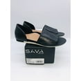 thumbnail image 1 of Sava Women's Calera Flat Slip On Sandal Black Leather - choose size, 1 of 10