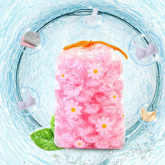 50PC Laundry Scent Booster Beads, Long Lasting Fragrance Booster Beads for Clothes, Laundry Perfume Beads, Laundry Amplifier, Portable Laundry Pearls for Washing Fresh, Useful Laundry Booster Beads