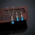 thumbnail image 2 of Ayyufe Vintage Teardrop Rhinestone Women Set Necklace Hook Earrings Pendants, 2 of 6