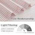 thumbnail image 5 of NICETOWN Pink Striped Linen Valance 18 Inch Length, Farmhouse Rustic Rod Pocket Valance Curtains for Kitchen Cafe Living Room, 52"x18", 1 Panel, 5 of 8