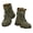 Green, variant on Men's Hiking Shoes Combat Boots Lace up High Top Outdoor Work Ankle Booties Size 8.5-12
