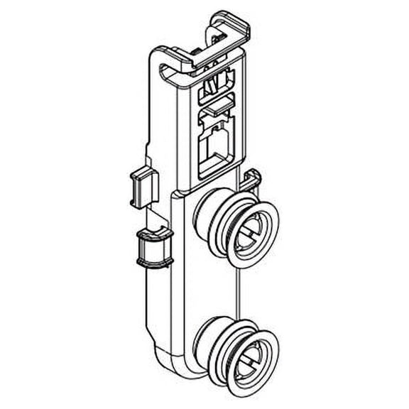WHIRLPOOL WPW10580220 DISHWASHER DISHRACK ROLLER ASSEMBLY - OEM PART