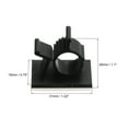 thumbnail image 2 of Uxcell 75Pcs Cable Management Clips, 10-13mm Dia Self Adhesive Nylon Wire Holder, Adjustable Organizer Clamp, Black, 2 of 5