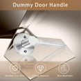 thumbnail image 2 of Passage Door Lever Keyless Reversible Heavy Duty Lock Interior Stain Nickel Door Handles for Hallway & Closet, 2 of 6