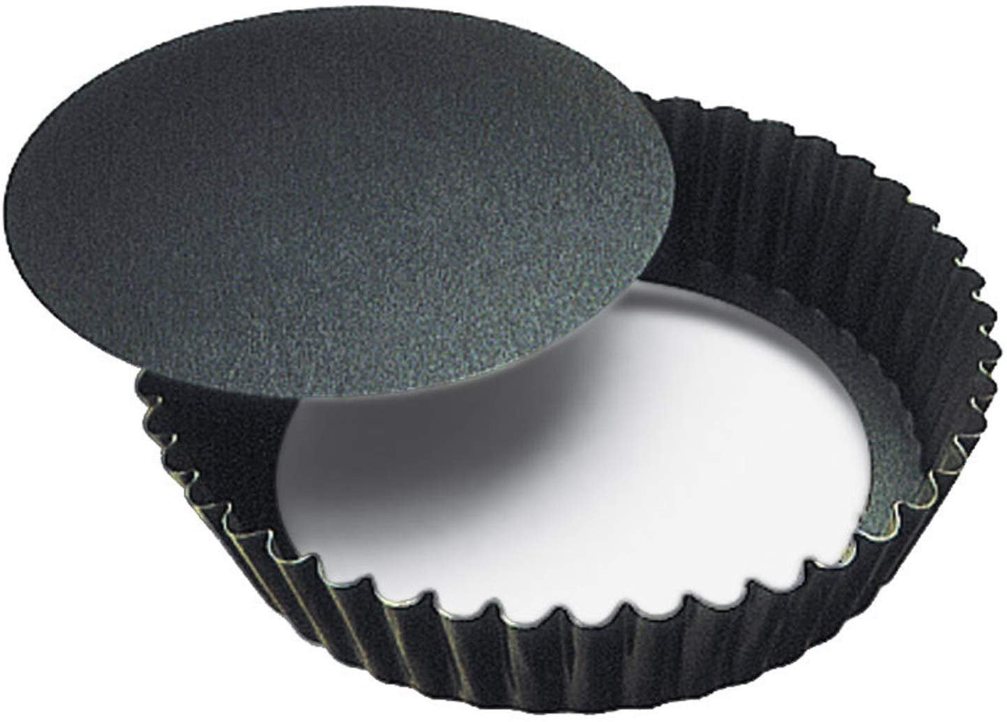 Paderno World Cuisine Fluted NonStick Tart Mold with Removable Bottom