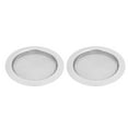 thumbnail image 2 of 2PCS Resonator Guitar Sound Hole Cover Inserts Screen Metal for Dobro Parts(Silver), 2 of 9