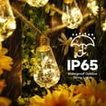 thumbnail image 3 of Merryhome Solar Outdoor String Lights, 20ft 16 Shatterproof Bulbs Vintage Rope Hemp Waterproof Warm White Solar String Lights, 8 Modes for Garden Fence Stairs Balcony Cafe, 3 of 8
