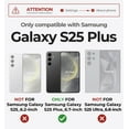 thumbnail image 2 of Dexnor for Samsung Galaxy S25 Plus Case with Built-in Slide Camera Cover & Screen Protector & Kickstand, Shockproof Rugged Case Full-Body Bumper Protective Cover for Galaxy S25 Plus 2025, Black, 2 of 7