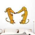 thumbnail image 1 of Dachshund Dogs Love Wall Decal Mural by Wallmonkeys Vinyl Peel and Stick Graphic for Girls (48 in W x 34 in H), 1 of 4