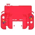 thumbnail image 3 of eXtremeRate DIY Replacement Shell Buttons for Nintendo Switch, Crystal Clear Red Custom Back Plate for Switch Console, Housing Case with Colorful Buttons for Joycon Handheld - No Controller, 3 of 7