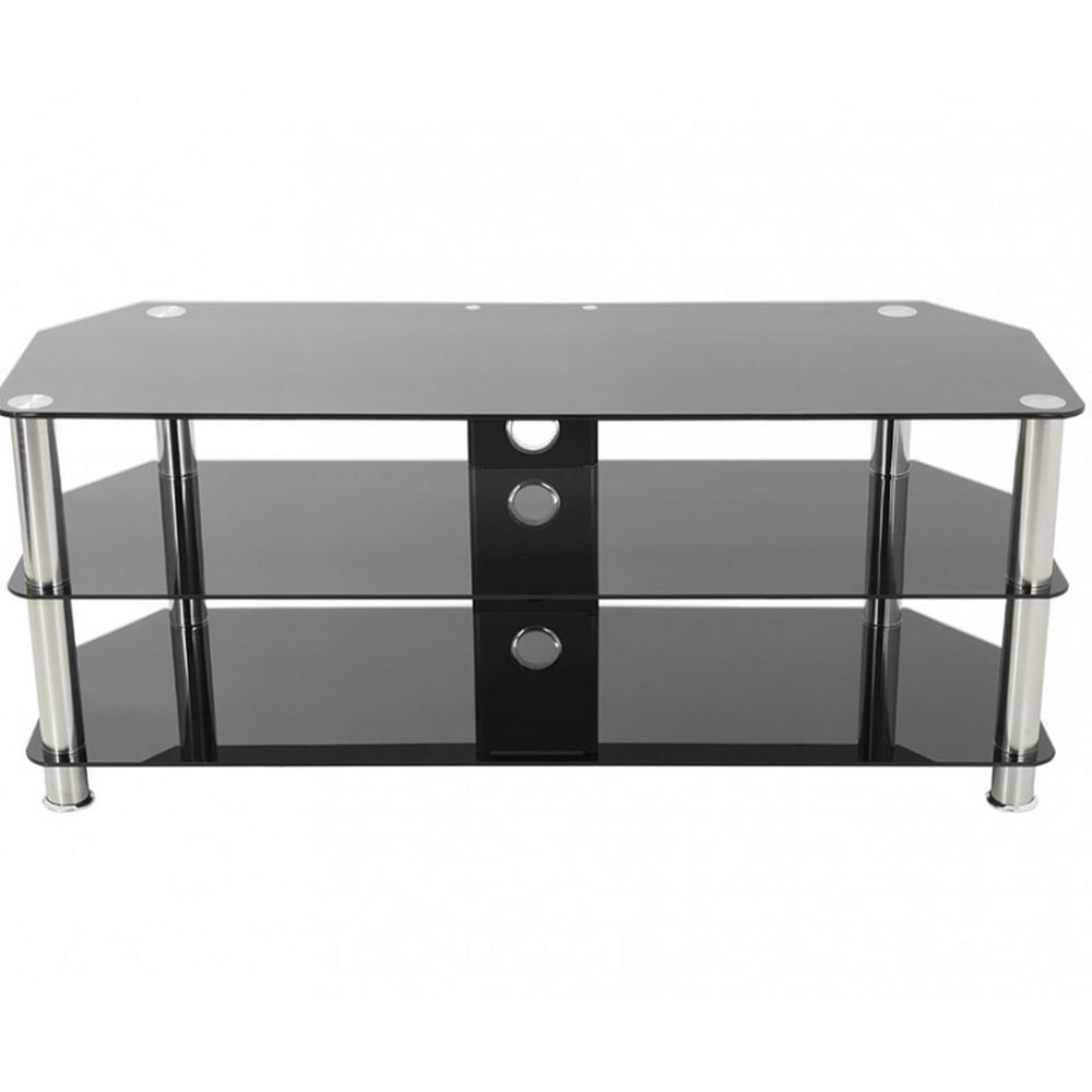 AVF Classic Corner Glass TV Stand with Cable Management for up to 60