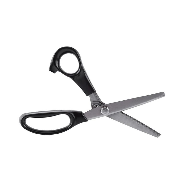 YARRD 2PCS Pinking Shears Zig Zag – 9.5 Inch Pinking Scissors Black Zigzag  Scissors for Crafting Scrapbook Scissors Crafting Scissors Zig Zag Scissors
