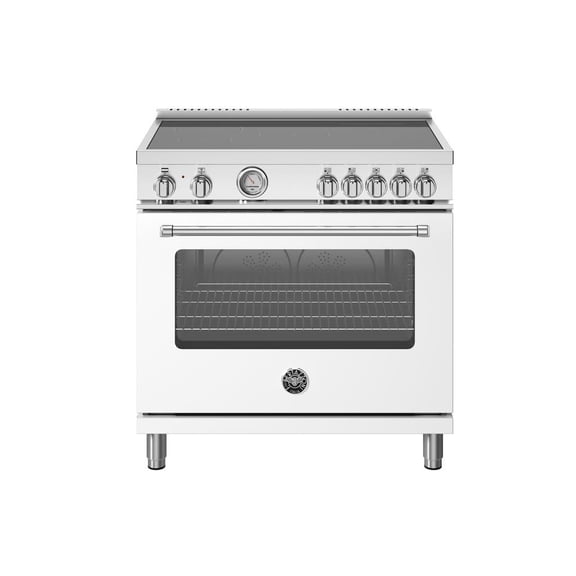 Bertazzoni Mas365inmv Master 36" Wide 5.9 Cu. Ft. Free Standing Induction Range - Bianco