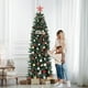 thumbnail image 4 of 6 - ft prelit premium classic artificial christmas tree con warm blanca lights para holiday decor, 4 of 8