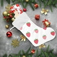thumbnail image 6 of GZHJMY Strawberry Christmas Stocking, Personalized Large Candy Stocking Hanging Gift, Xmas Stockings Decoration for Family Holiday Party Ornaments Decor Fireplace, 6 of 7