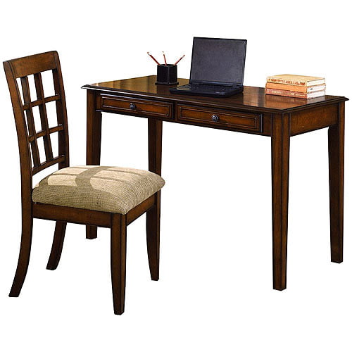 Craftsman Writing Desk And Chair Value Bundle Dark Oak Walmart