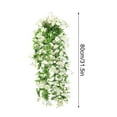 thumbnail image 3 of Cesta Colgante De Flores Artificiales, Decoración De Rosas Artificiales, Expositor De Plantas Para Pared, Adorno Para El Hogar Y El Jardín, Fácil Instalación, 3 of 8