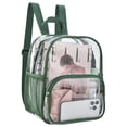 thumbnail image 2 of Mochila transparente Busiuw para eventos en estadios, 30 x 30 x 15 cm, color verde bosque, 2 of 7
