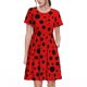 thumbnail image 1 of Disketp Ladybug Pattern para Vestido de Manga Corta para Mujeres, Vestidos de Verano para Mujeres, Casual y Holgado para la Playa, 1 of 6