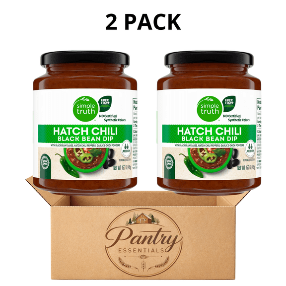 Simple Truth Hatch Chili Black Bean Dip Medium 2 Pack 15.7 oz