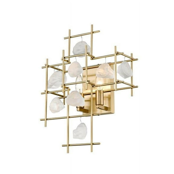 Z-Lite 4007S Garroway 2 Light 17" Tall Wall Sconce - Brass