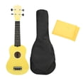 thumbnail image 1 of Juego de ukelele de 21 pulgadas, instrumento orquestal de cuerda suave y brillante para principiantes, color amarillo, 1 of 5