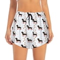 thumbnail image 2 of Goofa Dachshund On A Skateboard Printed Women 2 in 1 Running Shorts,Quick Dry Athletic Workout Shorts,High Waisted Athletic Shorts with Liner Pockets-XX-Large, 2 of 9