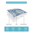 thumbnail image 4 of Quilts Queen Size Bedding Set, Blue Coastal Reversible Summer Quilt 3 Pieces, Nautical Coral Starfish Shell Octopus Sea Lightweight Bedspreads Coverlets with 2 Pillow Shams for All Seasons, 4 of 5