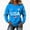 Sky Blue, variant on longantii Patriotic Shirt for Women 250 Anniversary Crew Neck Tees Relaxed Fit Long Sleeve Flag Graphic Cloth Independence Day Pullover Red XL