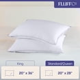 thumbnail image 4 of Almohadas FluffCo Queen, paquete de 2, refrescantes, microfibra vegana, 4 of 7