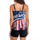 thumbnail image 3 of MKLEKYY Trajes De Baño Mujer 2 Piezas Women Plus Size Vintage Print Strappy Back Tankini Set Two Piece Swimdress Panty Bathing Suit Beachwear, 3 of 5