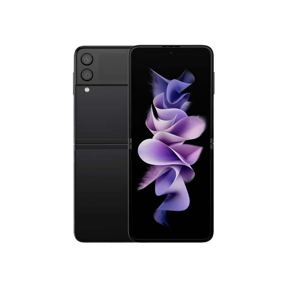 T-Mobile Samsung Galaxy Z Flip3 5G 128GB Smartphone (Locked), Phantom Black, (Refurbished)