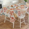 thumbnail image 4 of Easter Rectangle Tablecloth, Country Spring Watercolor Leaves Floral Eggs Waterproof & StainResistant Tablecloth, Washable Oil-proof Table Cover for Dining/Party/Wedding/Camping/Buffet 60x120 In, 4 of 9