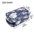 thumbnail image 3 of BZSMCE Makeup and Cosmetic Bag Women Simple Whimsical Floral Cats Pattern Square Cosmetic Bag, 3 of 6
