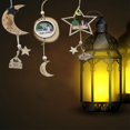 thumbnail image 3 of Style 1 Colgante de madera Eid Mubarak, colgante de estrella de luna de madera, adorno artesanal, 3 of 5