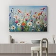 thumbnail image 4 of PixonSign Canvas Print Wall Art Still Life Colorful Wildflower Garden Nature Wilderness Illustrations Modern Art Botanical Floral Farmhouse/Country Relax/Calm/Cozy for Bedroom - 32"x48", 4 of 5