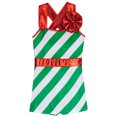 thumbnail image 5 of Niños Niñas Navidad Santa Elf disfraces Cosplay Ballet tul leotardo gimnasia patinaje artístico danza Biketard mono leotardo, 5 of 5