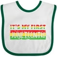 thumbnail image 3 of Inktastic It's My First Juneteenth Red, Yellow, and Green Boys or Girls Baby Bib, 3 of 4