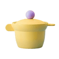 thumbnail image 2 of Better Finger Kitchen Essential 6 Inch Rice Pot with 2 Lids, Healthy Nonstick Ceramic Coating Cooking 1.6QT Stockpot, Soup Pot, Induction Compatible Cookware, Made in Korea (Yellow), 2 of 11