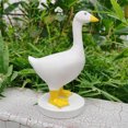 thumbnail image 3 of Figuras de estante de almacenamiento de llaves de animales estatua de llavero de pato de resina magnética (amarillo) JShteea Libre de BPA, 3 of 6