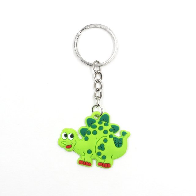 Llavero de dinosaurio europeo y americano, pequeños obsequios para fiestas, artesanías de PVC, colgante de coche, joyería, juguetes de dinosaurios