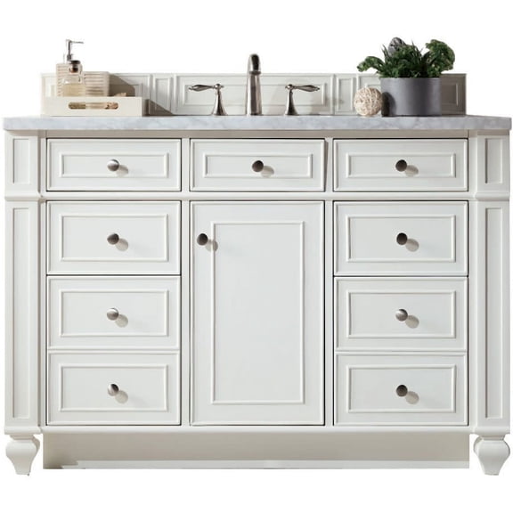 James Martin Vanities 157-V48-BW-3EJP Bristol 48" Free Standing Single Basin Hardwood